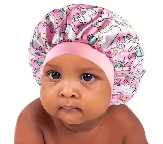 Kids Satin Hair Bonnet